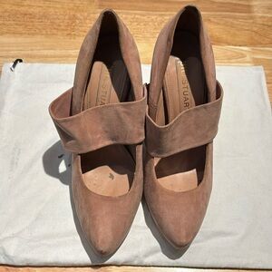 Jill Stuart pink suede 5inch heels